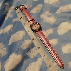 Mezzo Piano Pink Rhinestone Watch 2008 Rare Y2K Gyaru Angel Blue Kawaii Style